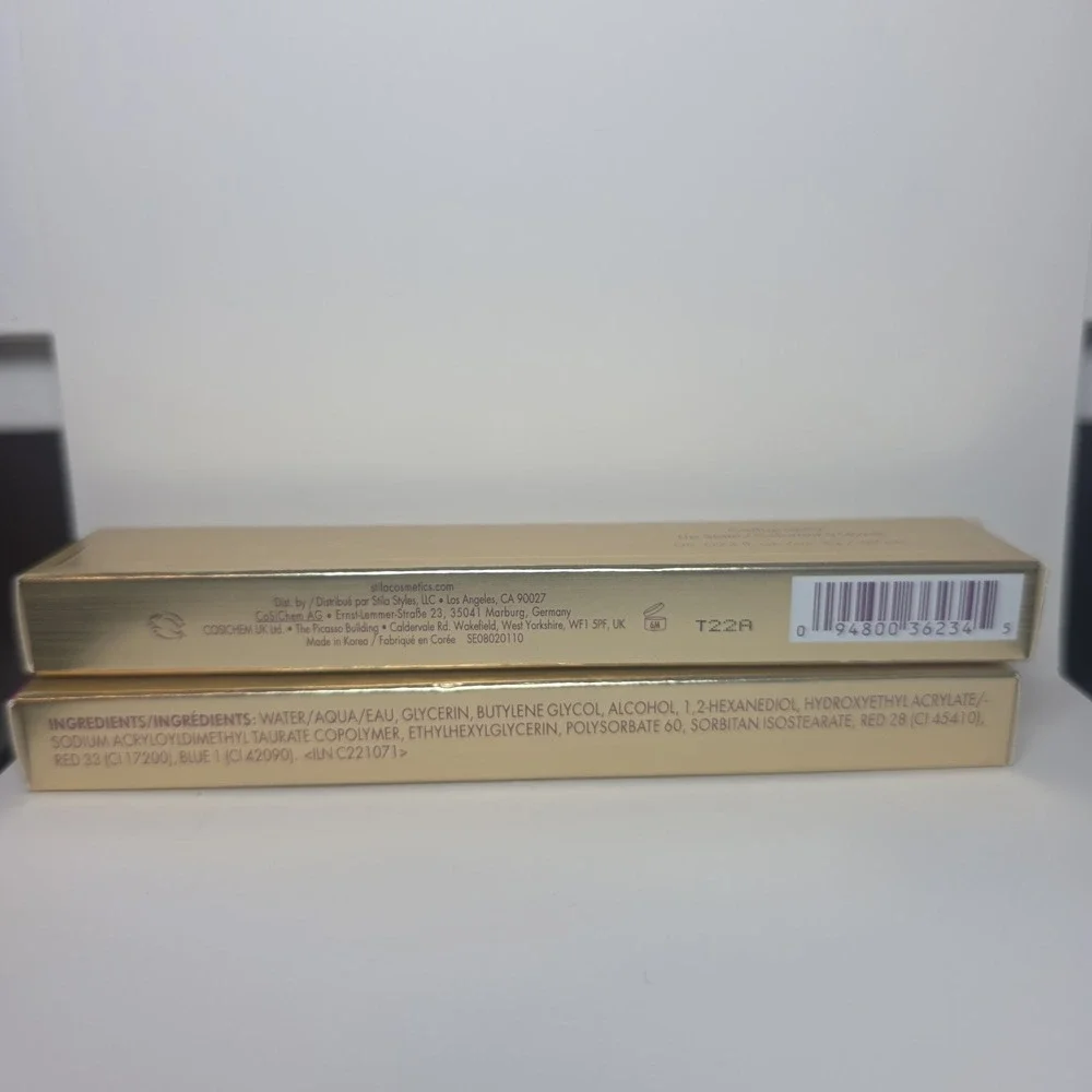 Stila Calligraphy Lip Stain Tint NIB Margaret Set Of 2